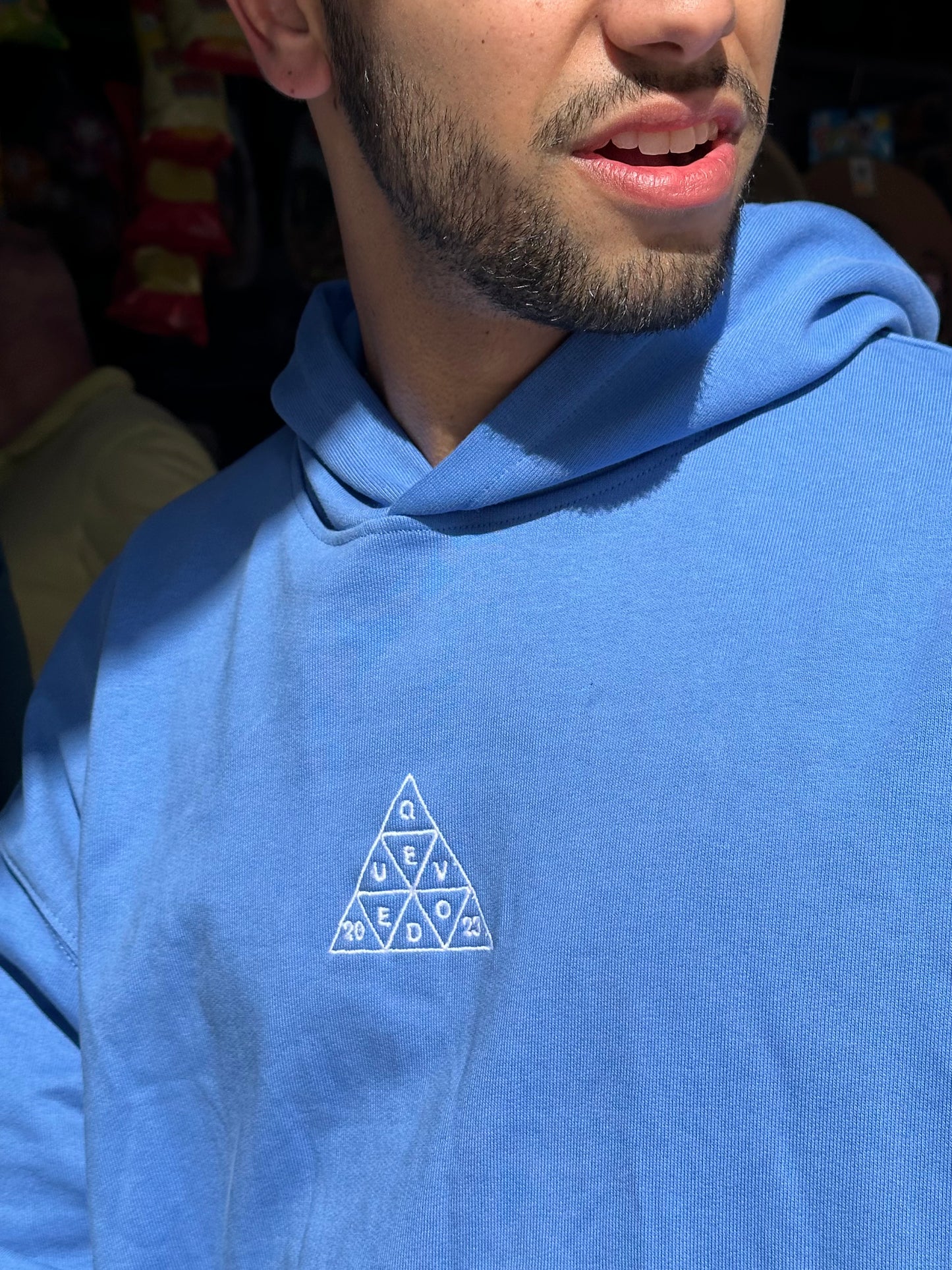 SUDADERA CON CAPUCHA "LPGC YOU KNOW" AZUL