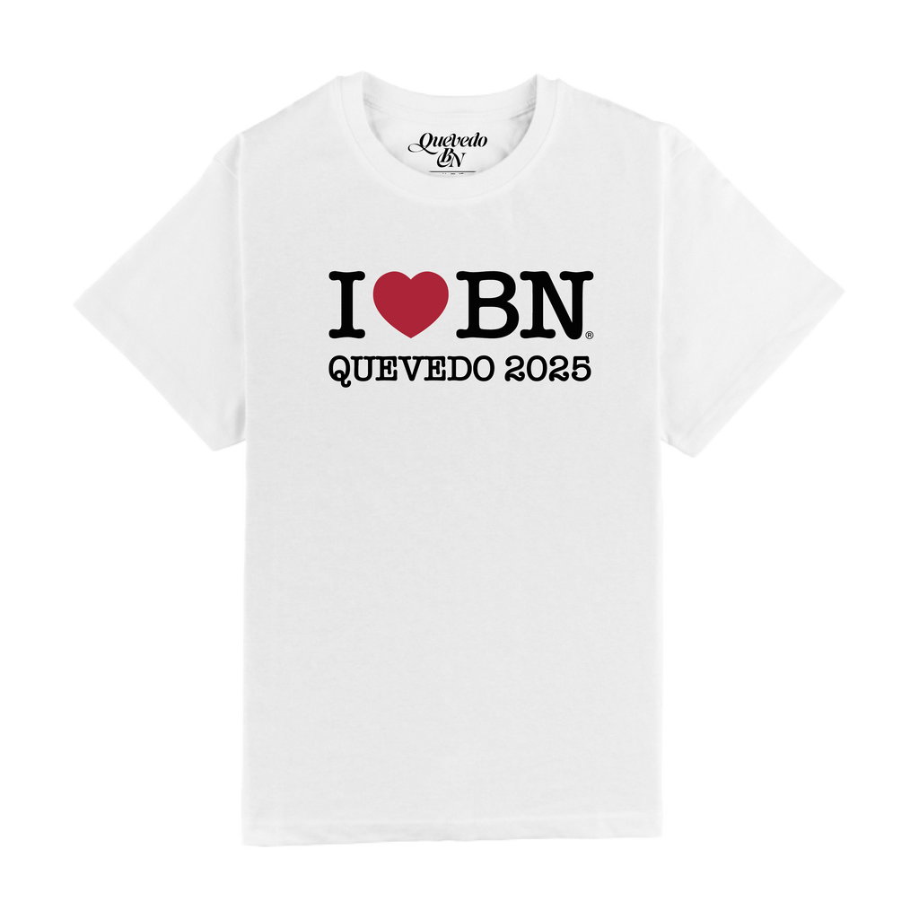 CAMISETA "I LOVE BN" BLANCA