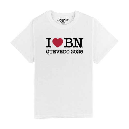 CAMISETA "I LOVE BN" BLANCA