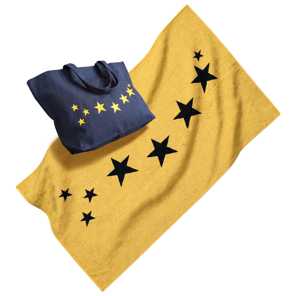 PACK 8 ESTRELLAS - TOALLA + BOLSO