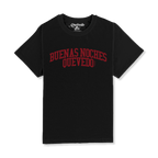 CAMISETA "QUEVEDO BUENAS NOCHES" NEGRA