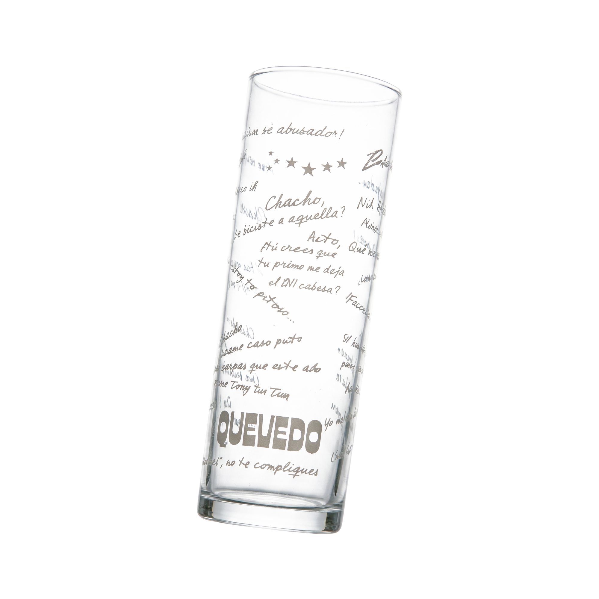 Vaso de tubo “NI BORRACHO”