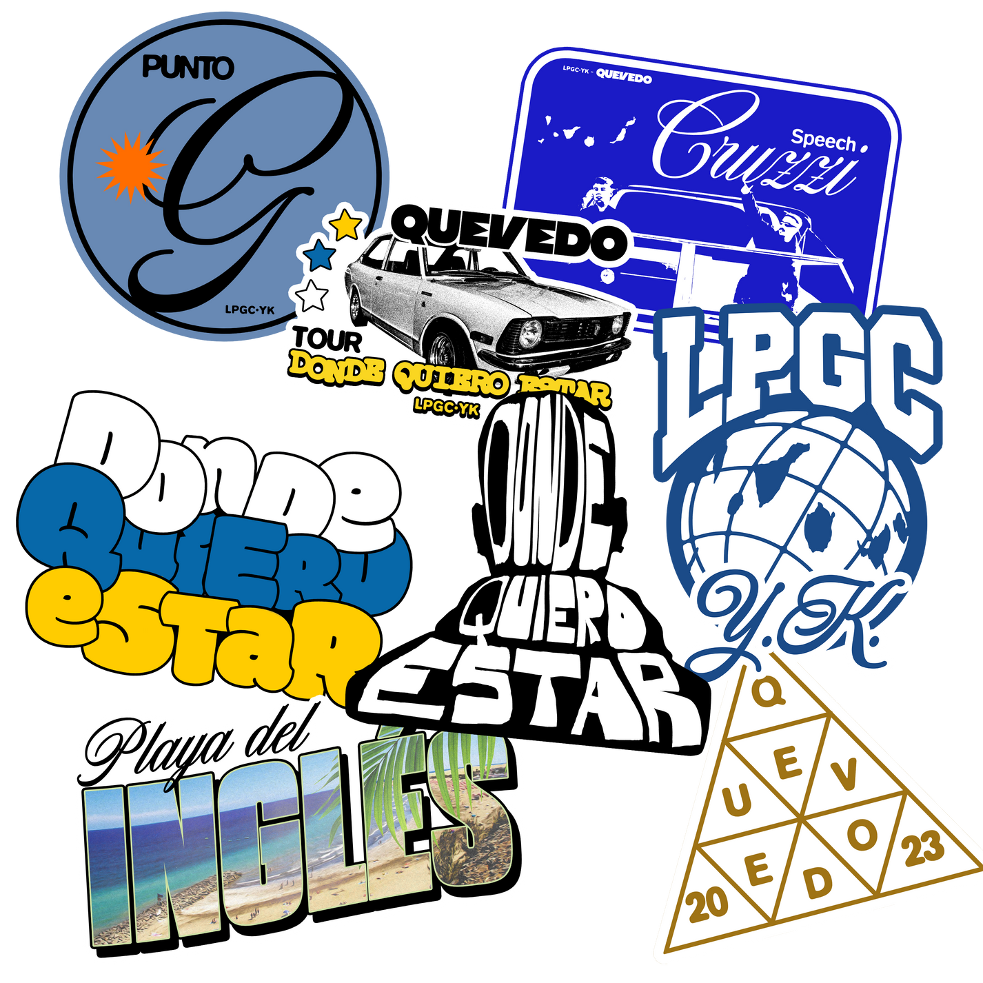 Quevedo PACK PEGATINAS LPGC·YK – QUEVEDO - Official Store