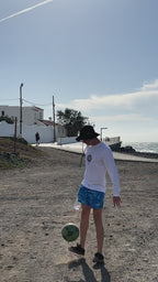 CAMISETA MANGA LARGA "SOL DQE" BLANCA